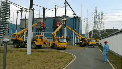 高空作業吊籃車出租、高空安裝電線電纜車、高空吊車出租租賃